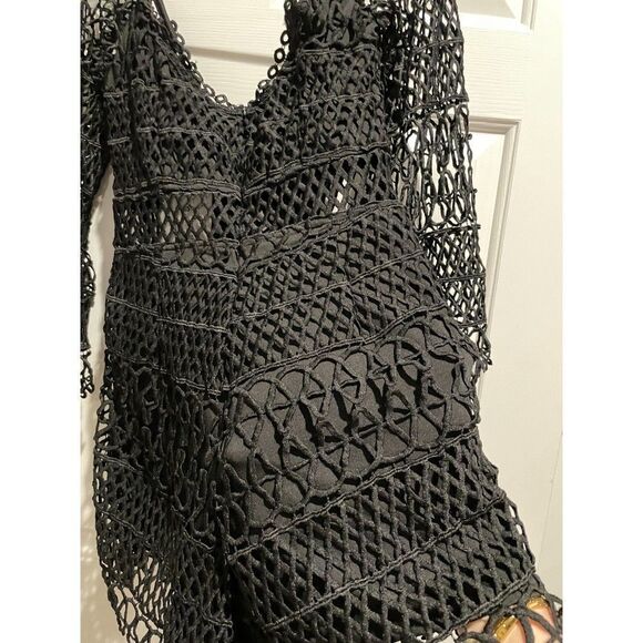 NWT Solaris Bell Sleeve Lace Boho Romper Size Small - Picture 7 of 11